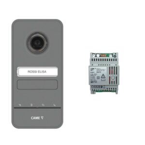Kit Videocitofono Base Posto Esterno Free LHS V/01 Grigio Fino A 4 Chiamate Sistema X1 + Alimentatore BPT 8K40CF-028 KIT FREE-LHS V